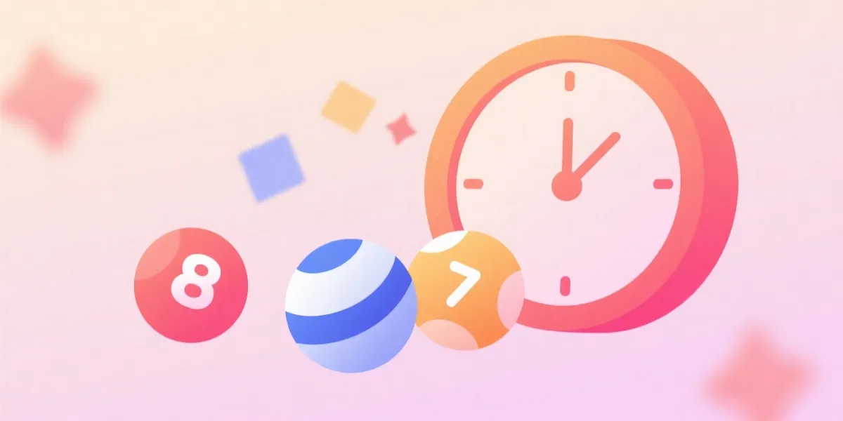 开奖信息与时间示意图